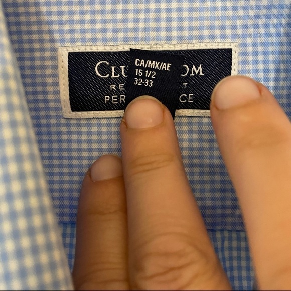 Club Room Gingham Long Sleeve Button Down Shirt - Picture 3 of 11